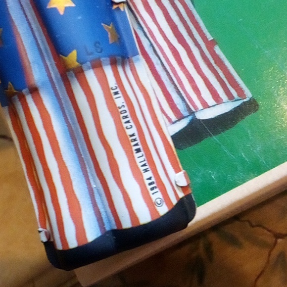 Hallmark Uncle Sam tin ornament 1984 MIB Patriotic Christmas - Picture 3 of 6
